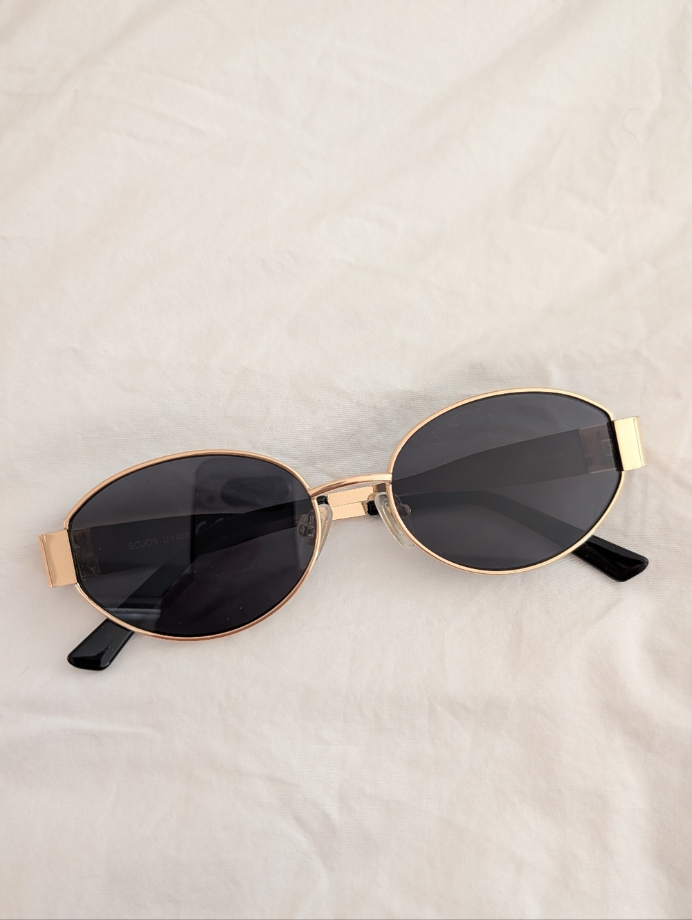Sojos Sunglasses Gold Low Profile New Without Tags